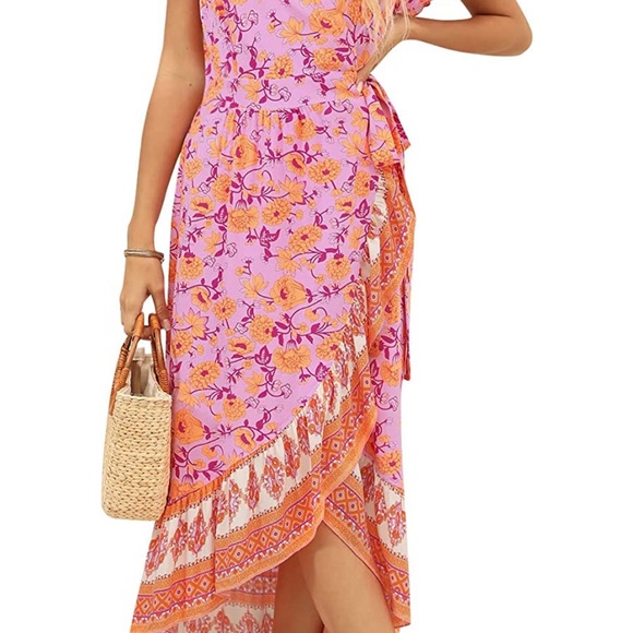 High low wrap dress (Amazon) - Picture 3 of 3